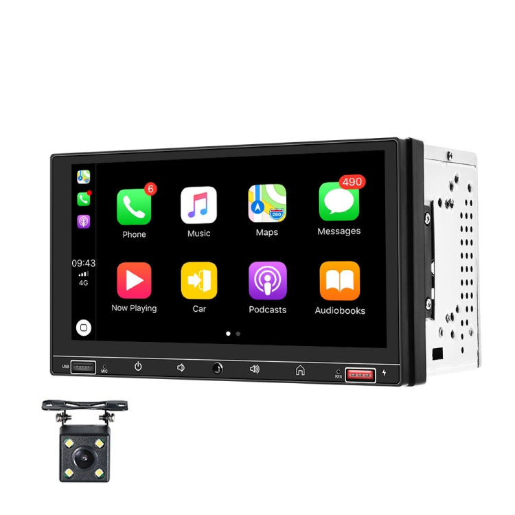 A2916 7 inch Dual-spindle Universal MP5 Car Carplay MP4 Player, Style: Standard+4 Light Camera
A2916 7 inch Dual-spindle Universal MP5 Car Carplay MP4 Player, Style: Standard+4 Light Camera