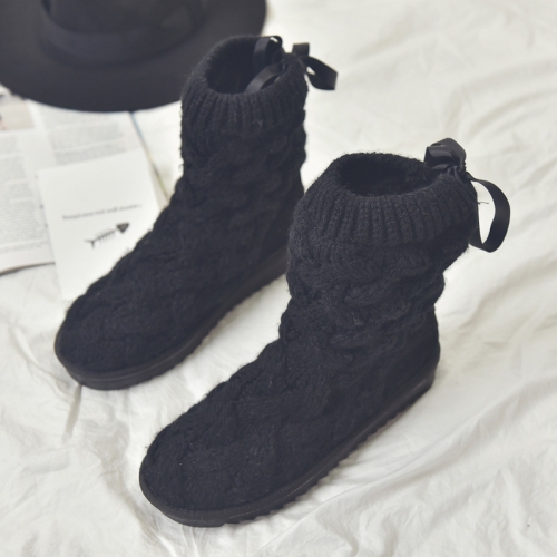 A1 Autumn and Winter Knitted Wool Fleece Thickened Non-slip Boots, Size: 41(Black)
A1 Autumn and Winter Knitted Wool Fleece Thickened Non-slip Boots, Size: 41(Black)
