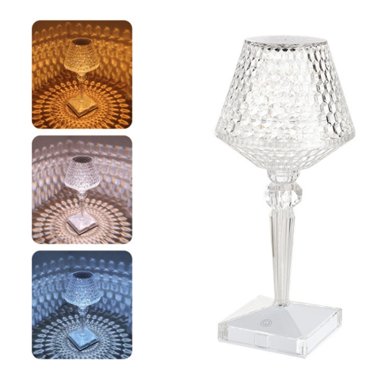 Bedside Crystal Table Lamp LED Wine Glass Night Light, Specification: 3 Color Model USB
Bedside Crystal Table Lamp LED Wine Glass Night Light, Specification: 3 Color Model USB