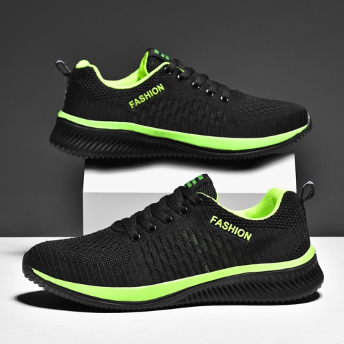 JD-9088 Autumn Fly Woven Soft Bottom Men Leisure Shoes Couple Running Shoes, Size: 37(Black Green)
JD-9088 Autumn Fly Woven Soft Bottom Men Leisure Shoes Couple Running Shoes, Size: 37(Black Green)