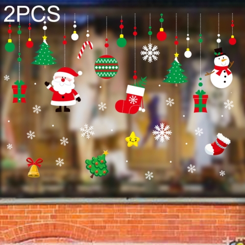 2PCS HYC-62 Christmas Decorations Display Window Kindergarten Electrostatic Sticker
2PCS HYC-62 Christmas Decorations Display Window Kindergarten Electrostatic Sticker