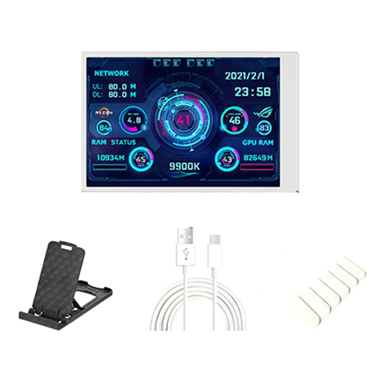 3.5 InchIPS View All Computer Monitor USB Chassis Vice Screen Set 1 (White)
3.5 InchIPS View All Computer Monitor USB Chassis Vice Screen Set 1 (White)