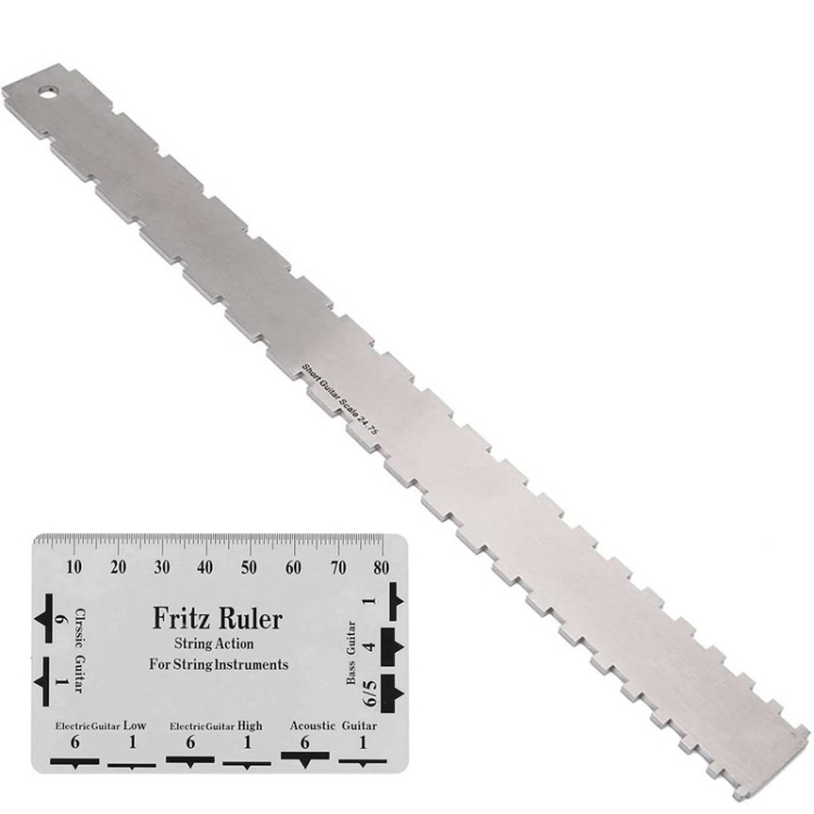 GNR3 Stainless Steel Measurement Bass Guitar Neck Ruler, Style: Double Teeth+String High Ruler
GNR3 Stainless Steel Measurement Bass Guitar Neck Ruler, Style: Double Teeth+String High Ruler