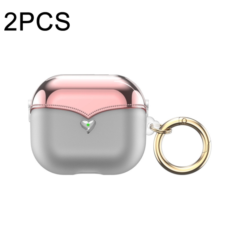 For AirPods 1/2 2pcs One-piece Plating TPU Soft Shell Protective Case(Transparent +Pink)
For AirPods 1/2 2pcs One-piece Plating TPU Soft Shell Protective Case(Transparent +Pink)