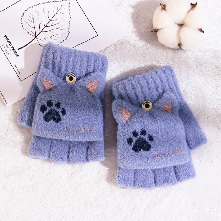 1 Pair Winter Warm Children Half -Fingers Flip Wool Thickened Plus Velvet Sports Riding Gloves(Royal Blue)
1 Pair Winter Warm Children Half -Fingers Flip Wool Thickened Plus Velvet Sports Riding Gloves(Royal Blue)