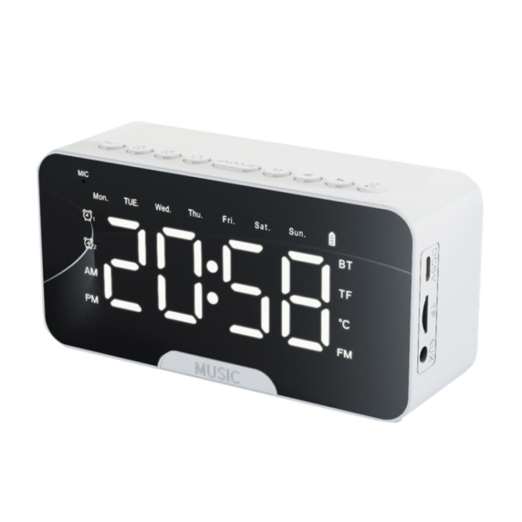 P6 Classic Version Wireless Bluetooth Speaker Plugging Card Home Clock Portable Mini Computer Audio, Color: White
P6 Classic Version Wireless Bluetooth Speaker Plugging Card Home Clock Portable Mini Computer Audio, Color: White