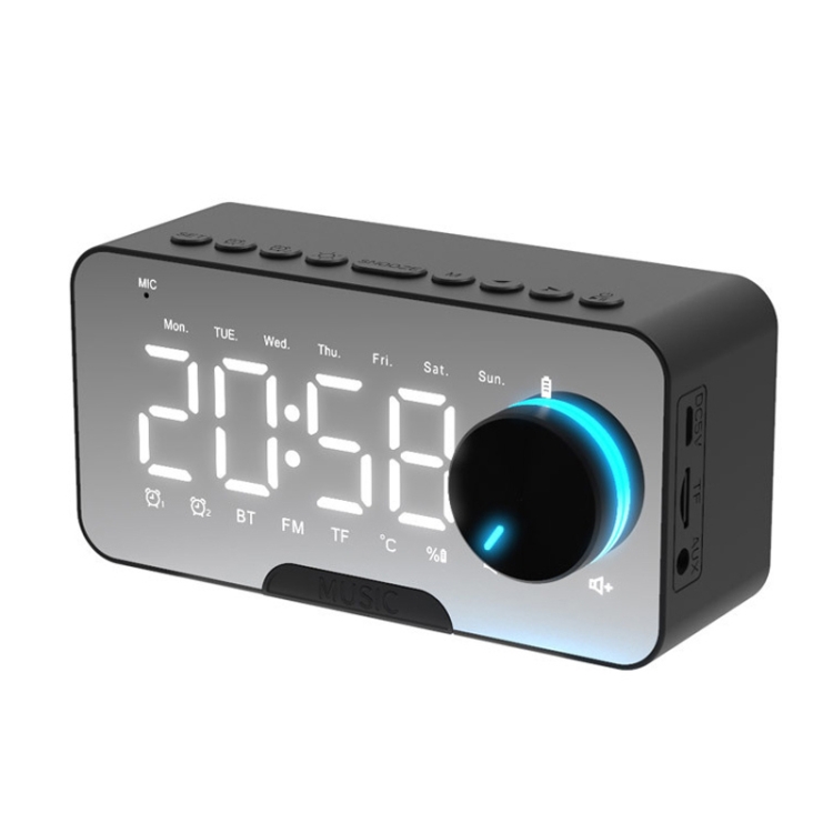 P5 Knob Version Wireless Bluetooth Speaker Plugging Card Home Clock Portable Mini Computer Audio, Color: Black
P5 Knob Version Wireless Bluetooth Speaker Plugging Card Home Clock Portable Mini Computer Audio, Color: Black