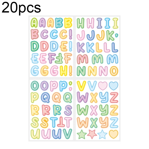20pcs ZPKTZM Children Cartoon Colorful Letters Stickers DIY Lunch Box Waterproof Sticker(136x186mm)
20pcs ZPKTZM Children Cartoon Colorful Letters Stickers DIY Lunch Box Waterproof Sticker(136x186mm)