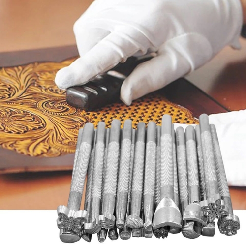 ER076 20 In 1 Leather Carving Printed Leather Bag Carving Knocking Flowers Craft DIY Leather Tool
ER076 20 In 1 Leather Carving Printed Leather Bag Carving Knocking Flowers Craft DIY Leather Tool