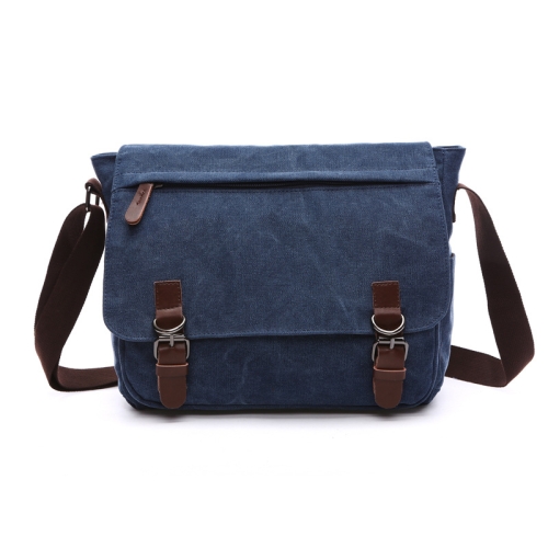 Versatile Canvas Shoulder Messenger Bag Business Computer Bag, Color: Dark Blue Medium
Versatile Canvas Shoulder Messenger Bag Business Computer Bag, Color: Dark Blue Medium