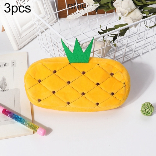 3pcs Children Cute Animal Plush Pencil Bag Stationery Storage Bag, Color: Pineapple
3pcs Children Cute Animal Plush Pencil Bag Stationery Storage Bag, Color: Pineapple
