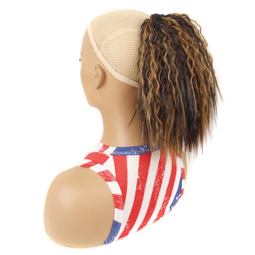 LS868 Drawstring Fixed Corn Perm Curly Wig Fluffy Short Ponytail Wigs, Color: 4H27
LS868 Drawstring Fixed Corn Perm Curly Wig Fluffy Short Ponytail Wigs, Color: 4H27
