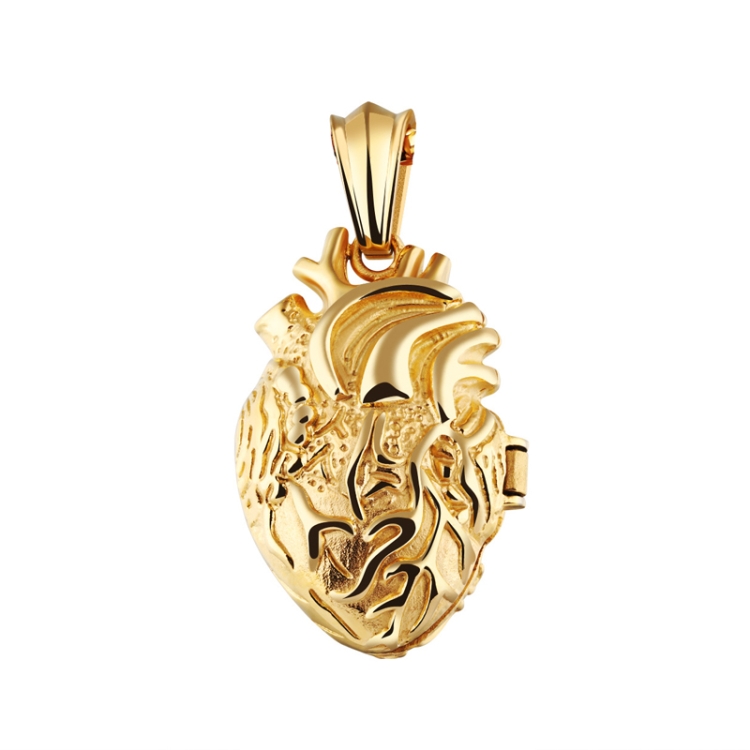 1168 Personalized Titanium Steel Cardiac Pendant Can Be Opened, Color: Gold Small Single Pendant
1168 Personalized Titanium Steel Cardiac Pendant Can Be Opened, Color: Gold Small Single Pendant