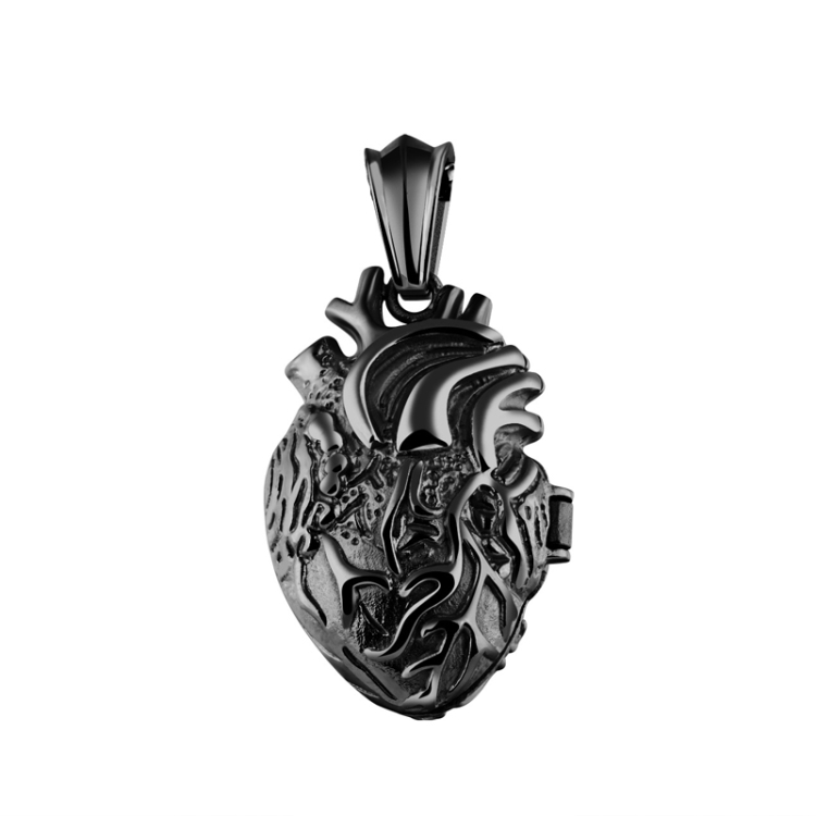 1168 Personalized Titanium Steel Cardiac Pendant Can Be Opened, Color: Black Large Single Pendant
1168 Personalized Titanium Steel Cardiac Pendant Can Be Opened, Color: Black Large Single Pendant