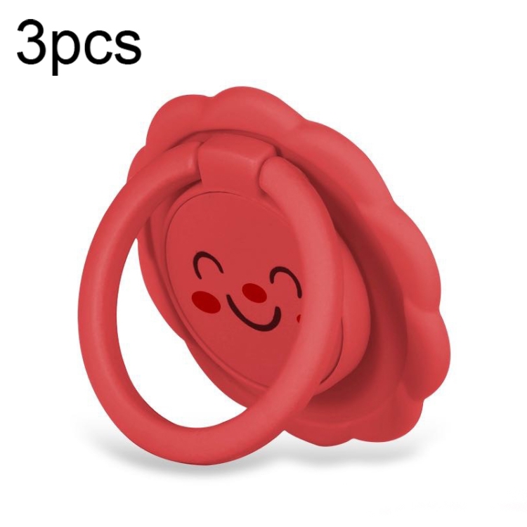 3pcs Sunflower Smiley Mobile Phone Finger Ring Bracket Zinc Alloy Ultra-thin Stand(Tea Red)
3pcs Sunflower Smiley Mobile Phone Finger Ring Bracket Zinc Alloy Ultra-thin Stand(Tea Red)