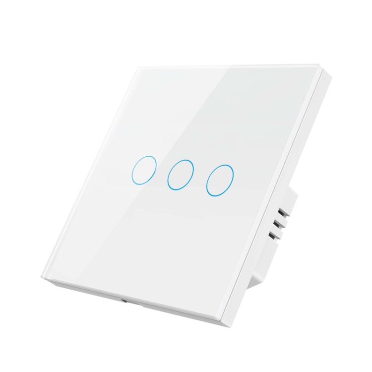 Tuya ZigBee Zero Firewire Touch Wall Remote Control Switch Light Control Voice Switch EU Plug, Style: 3 Gang (White)
Tuya ZigBee Zero Firewire Touch Wall Remote Control Switch Light Control Voice Switch EU Plug, Style: 3 Gang (White)