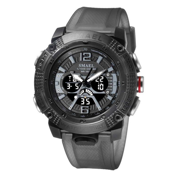 SMAEL 8058 Outdoor Sports Multifunctional Waterproof Electronics Watch(Gray)
SMAEL 8058 Outdoor Sports Multifunctional Waterproof Electronics Watch(Gray)