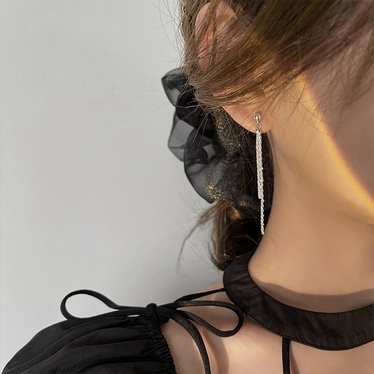 Shell Double Layer Earrings with Diamond Earrings, Color: EH1360 
Shell Double Layer Earrings with Diamond Earrings, Color: EH1360
