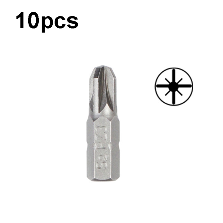 10pcs Electric Screwdriver Short Batch Head Strong Magnetic Driver Head, Series: Pozidriv PZ3
10pcs Electric Screwdriver Short Batch Head Strong Magnetic Driver Head, Series: Pozidriv PZ3