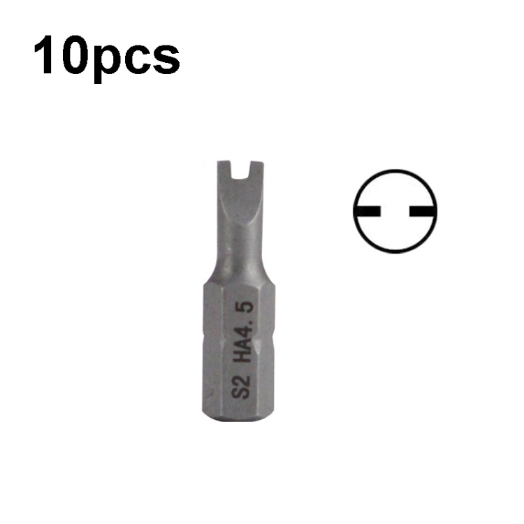 10pcs Electric Screwdriver Short Batch Head Strong Magnetic Driver Head, Series: U Shape HA4.5
10pcs Electric Screwdriver Short Batch Head Strong Magnetic Driver Head, Series: U Shape HA4.5