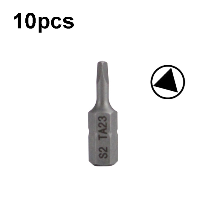 10pcs Electric Screwdriver Short Batch Head Strong Magnetic Driver Head, Series: Triangle TA23
10pcs Electric Screwdriver Short Batch Head Strong Magnetic Driver Head, Series: Triangle TA23