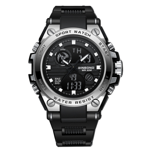 BINBOND B885 Outdoor Sports Timing Dual-Display Waterproof Electronic Watches(Black-White-Black)
BINBOND B885 Outdoor Sports Timing Dual-Display Waterproof Electronic Watches(Black-White-Black)