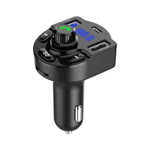 

R2 3.1A USB+PD Bluetooth Car Charger Car FM Transmitter Colorful Lighting