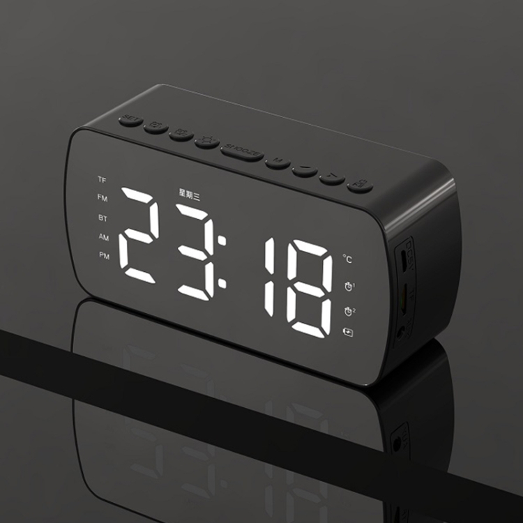 G10 Outdoor Portable Card Bluetooth Speaker Small Clock Radio, Color: Black 1400mAh
G10 Outdoor Portable Card Bluetooth Speaker Small Clock Radio, Color: Black 1400mAh
