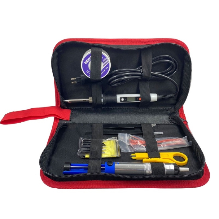 Household Electric Soldering Iron Welding Repair Tool Storage Leather Bag(Black)
Household Electric Soldering Iron Welding Repair Tool Storage Leather Bag(Black)