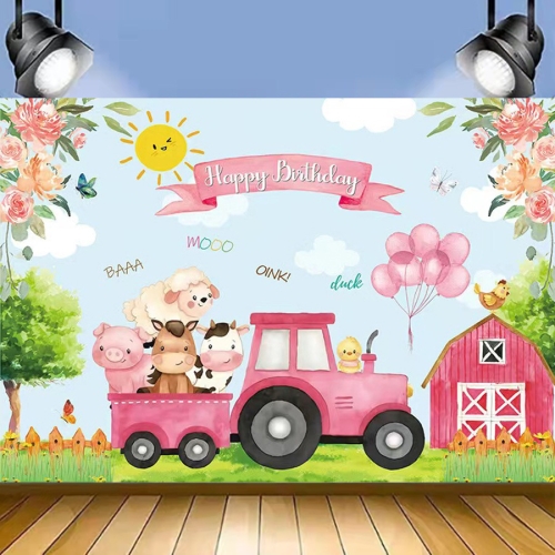 150 x 100cm Farm Animal Truck Backdrop Boy Happy Birthday Background Party Decorations
150 x 100cm Farm Animal Truck Backdrop Boy Happy Birthday Background Party Decorations