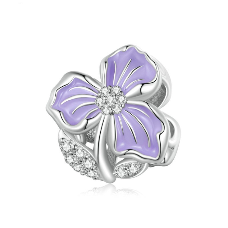 BSC890 925 Sterling Silver Dripping Oil Purple Flower Beads Diy Bracelet Accessories
BSC890 925 Sterling Silver Dripping Oil Purple Flower Beads Diy Bracelet Accessories