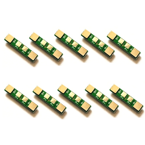 

10pcs 3.7V Lithium Battery Protection Board Polymer Overcharge and Overdischarge Protection Board(As Show)