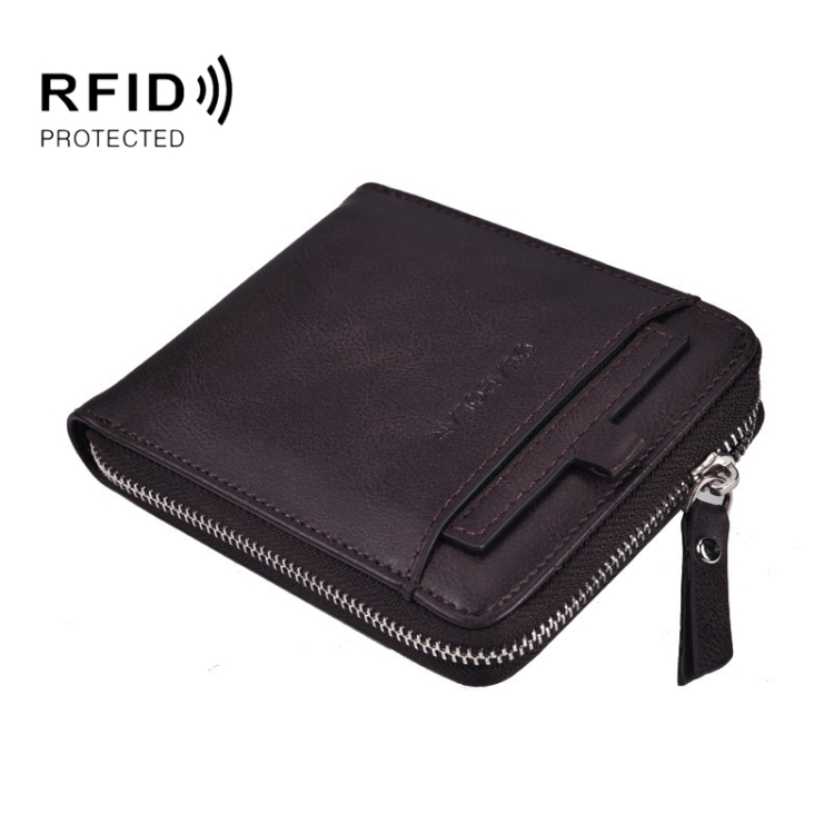 DEABOLAR Men Short Type PU Wallet Retro Zipper RFID Antimagnetic Card Holder(Dark Coffee)
DEABOLAR Men Short Type PU Wallet Retro Zipper RFID Antimagnetic Card Holder(Dark Coffee)