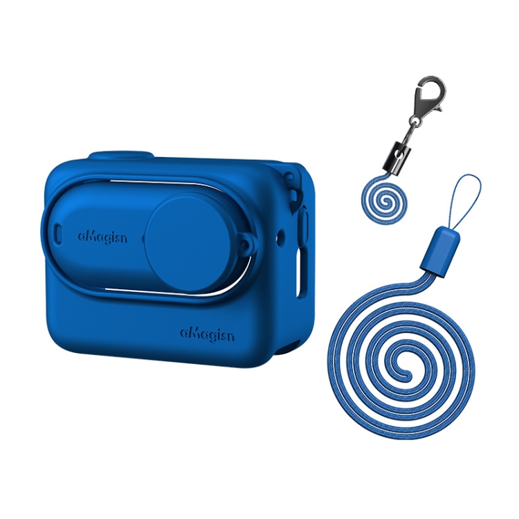 For Insta360 GO 3 AMagisn Silicone Body Cover Protective Case With Lanyard(Blue)
For Insta360 GO 3 AMagisn Silicone Body Cover Protective Case With Lanyard(Blue)