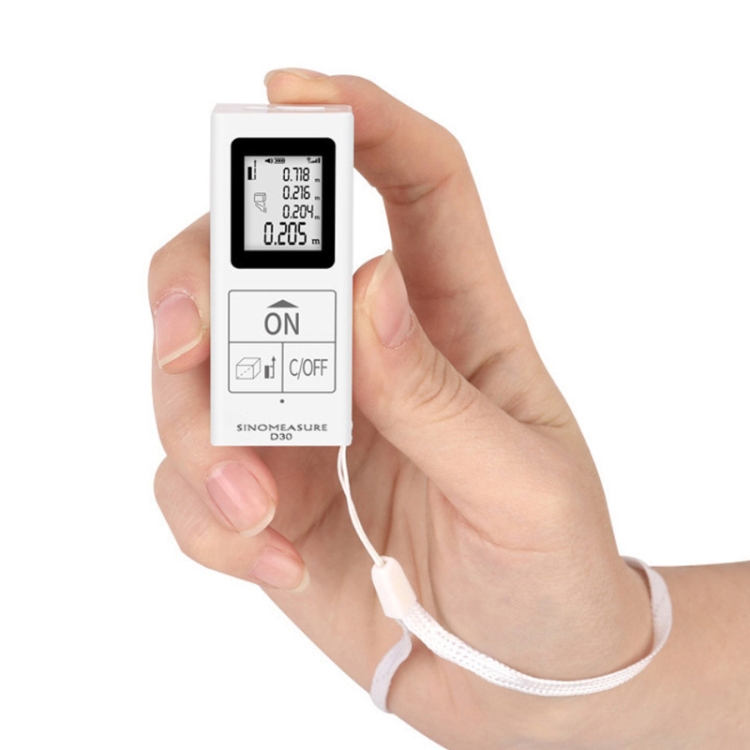 30m Mini Handheld Rechargeable Infrared Electronic Range Finder(White)
30m Mini Handheld Rechargeable Infrared Electronic Range Finder(White)