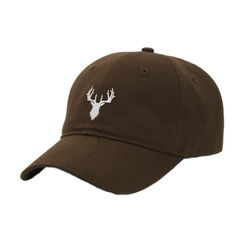 Embroidered Deer Adjustable Baseball Cap Solid Color All-match Peaked Cap(Brown)
Embroidered Deer Adjustable Baseball Cap Solid Color All-match Peaked Cap(Brown)
