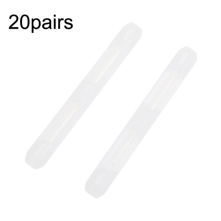 20pairs Silicone Non-slip Glasses Foot Cover Frame Mirror Leg Decompression Anti-drop Anti-allergic Rubber Sleeve(White)
20pairs Silicone Non-slip Glasses Foot Cover Frame Mirror Leg Decompression Anti-drop Anti-allergic Rubber Sleeve(White)