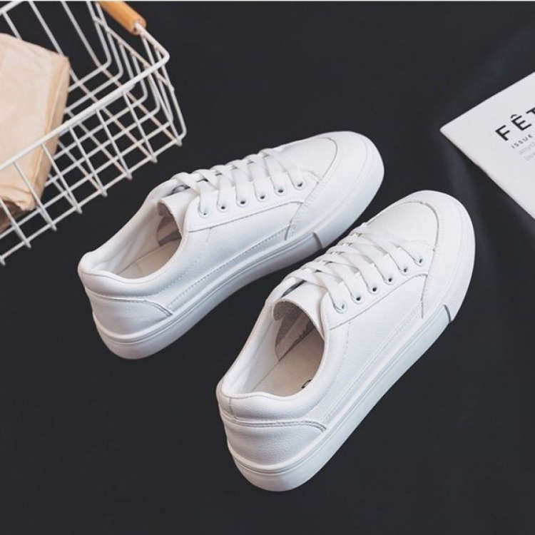 Women Casual Solid Color PU Leather Shoes Spring and Autumn All Match Sneakers, Size: 35(Pure White)
Women Casual Solid Color PU Leather Shoes Spring and Autumn All Match Sneakers, Size: 35(Pure White)