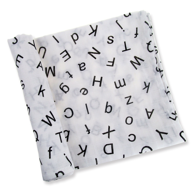 Cartoon Baby Soft Gauze Quilt Swaddle Cotton Bath Towel 117 X 117cm, Style: Letter ABC
Cartoon Baby Soft Gauze Quilt Swaddle Cotton Bath Towel 117 X 117cm, Style: Letter ABC