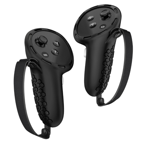 

For Meta Quest 3 Controller Silicone Anti-Slip Protective Cover VR Accessories(Black)