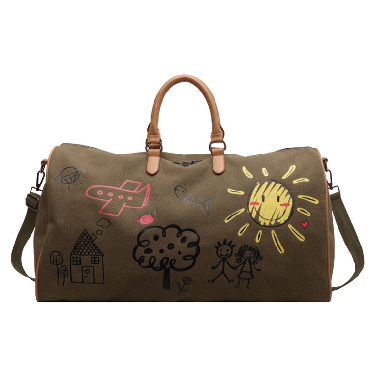 Graffiti Personal Travel Bags Outdoor Casual Large Capacity Handheld Crossbody Bag(Green)
Graffiti Personal Travel Bags Outdoor Casual Large Capacity Handheld Crossbody Bag(Green)