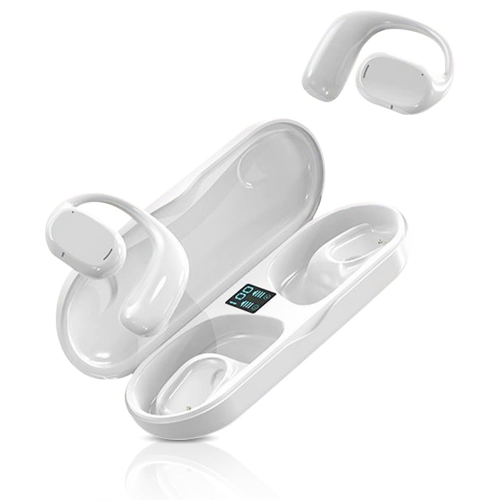 

JS270 OWS Non-in-ear Earhook LED Digital Display Wireless Bluetooth Earphones(White)