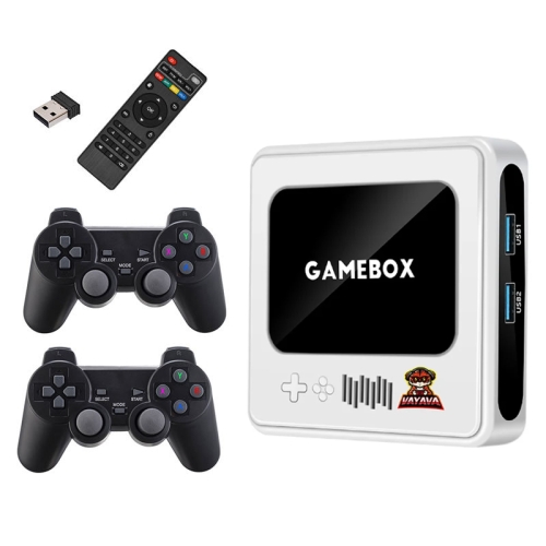 

G10 GAMEBOX TV Box Dual System Wireless Android 3D Home 4K HD Game Console Support PS1 / PSP, Style: 256G 60,000+ Games (White)