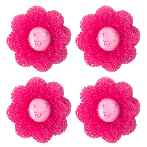 

4pcs /Set Household Anti-tangle Laundry Balls Anti-knotting Laundry Cleaning Ball for Washing Machine(Pink)