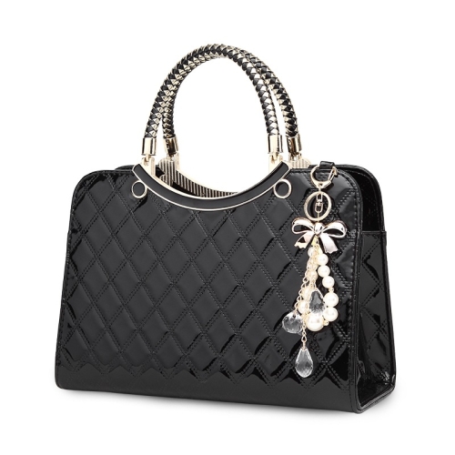 Large capacity PU Leather Diamond Pattern Ladies Handbag with Hanging Ornaments(Black)
Large capacity PU Leather Diamond Pattern Ladies Handbag with Hanging Ornaments(Black)