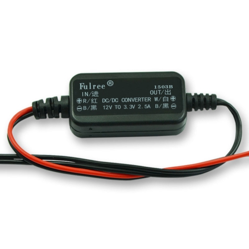 

Fulree 12V To 3.3V 2.5A Vehicle Power Supply DC Ultra Thin Step-Down Power Converter