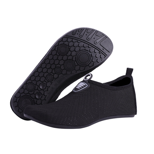 

Comfortable Breathable Diving Beach Socks Shoes Anti-Skid Swimming Shoes, Size: 34-35(Black)
