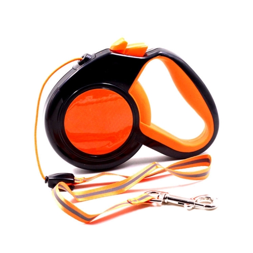 

3m Pet Automatic Retractable Towing Leash Night Reflective Dog Walking Tractor(Orange)