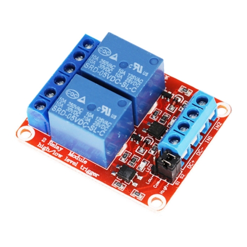

2 Way 5V Relay Module With Optocoupler Isolation Supports High And Low Level Trigger Expansion Board