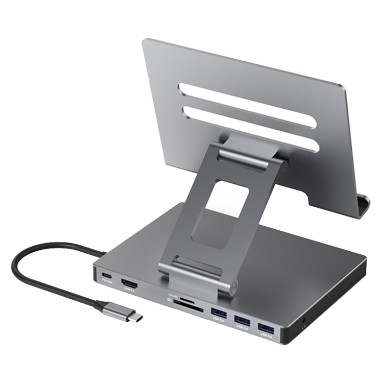 Blueendless 4K/60Hz Multifunctional Folding Tablet Type-C Docking Station Bracket, Spec: 8-in-1
Blueendless 4K/60Hz Multifunctional Folding Tablet Type-C Docking Station Bracket, Spec: 8-in-1